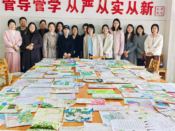 合肥七中高二年级举办“英语书法绘春天”比赛(图3)